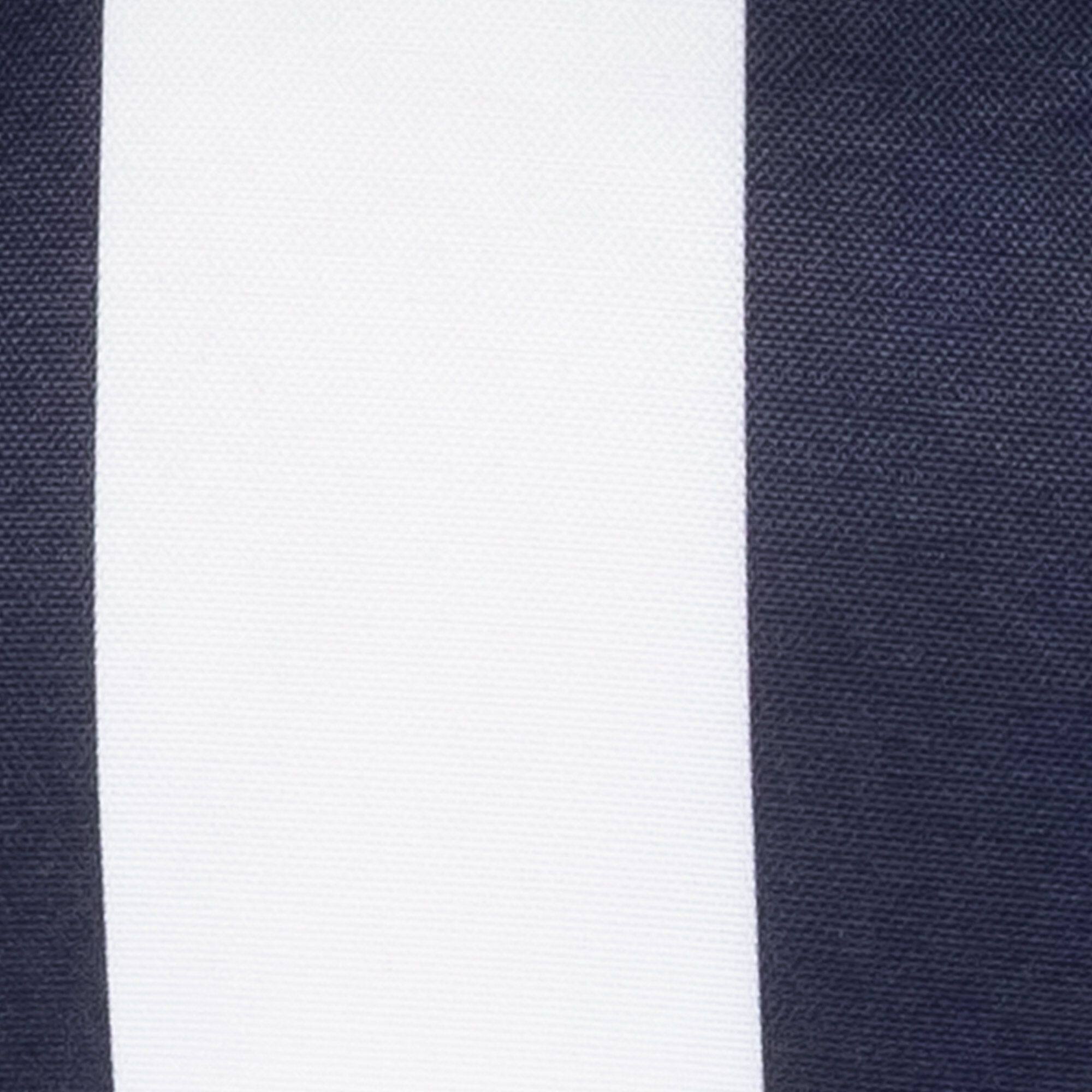 Back. Sweet Home Collection - Havana Stripe Patio Cushions Indoor/Outdoor Tufted 19" x 19", 2-Pack - Navy/White.