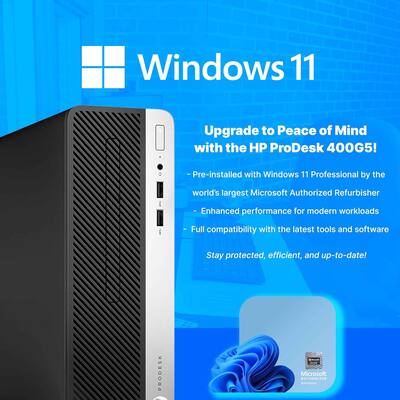 Dell Refurbished Excellent HP ProDesk 400G5 SFF Desktop Combo, i5 Dell Refurbished Excellent HP ProDesk 400G5 SFF Desktop Combo, i5