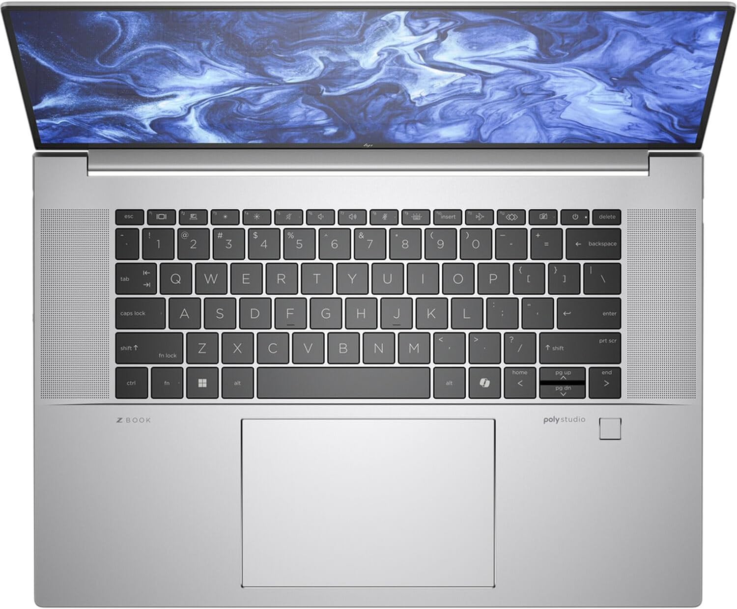 esc 0 8 insert delete ! 1 a 2 # 3 $ 4 % 5 6 & 7 8 () 9 ) O - + backspace tab Q W E R T Y U I O P { [ ) ] / caps lock A S D F G H J K L - enter shift Z X C V B N M e ? / ctrl fn lock alt poly studio Z BOOK