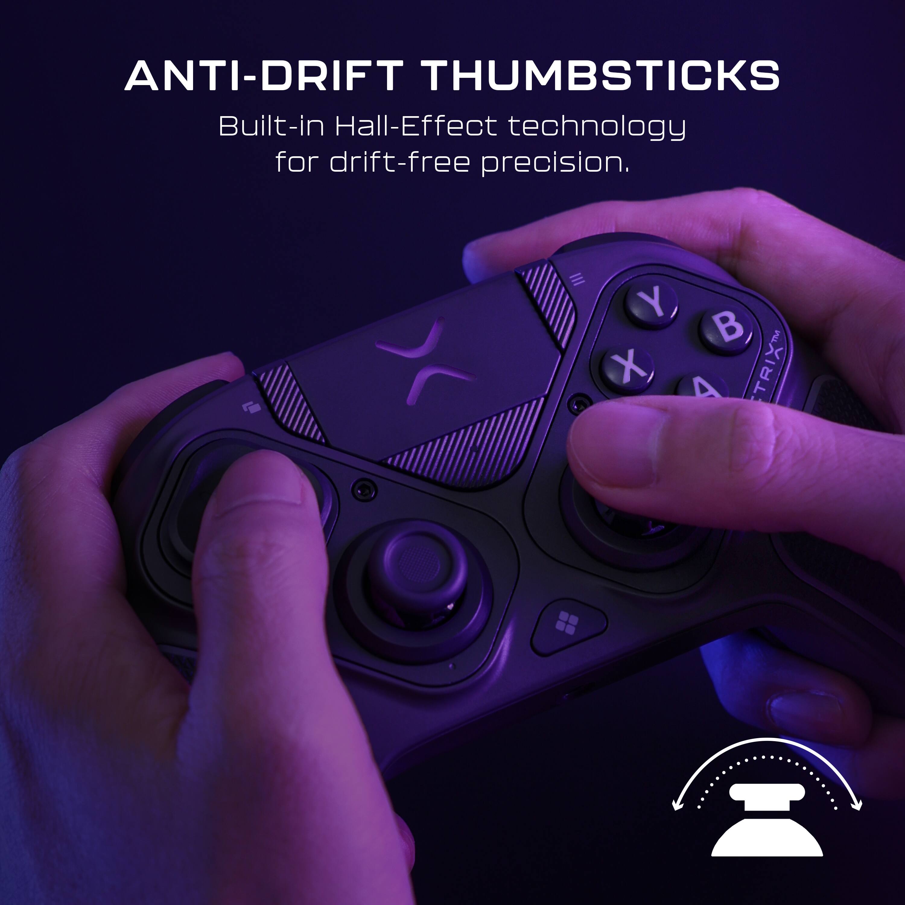 ANTI-DRIFT THUMBSTICKS

Built-in Hall-Effect technology for drift-free precision.