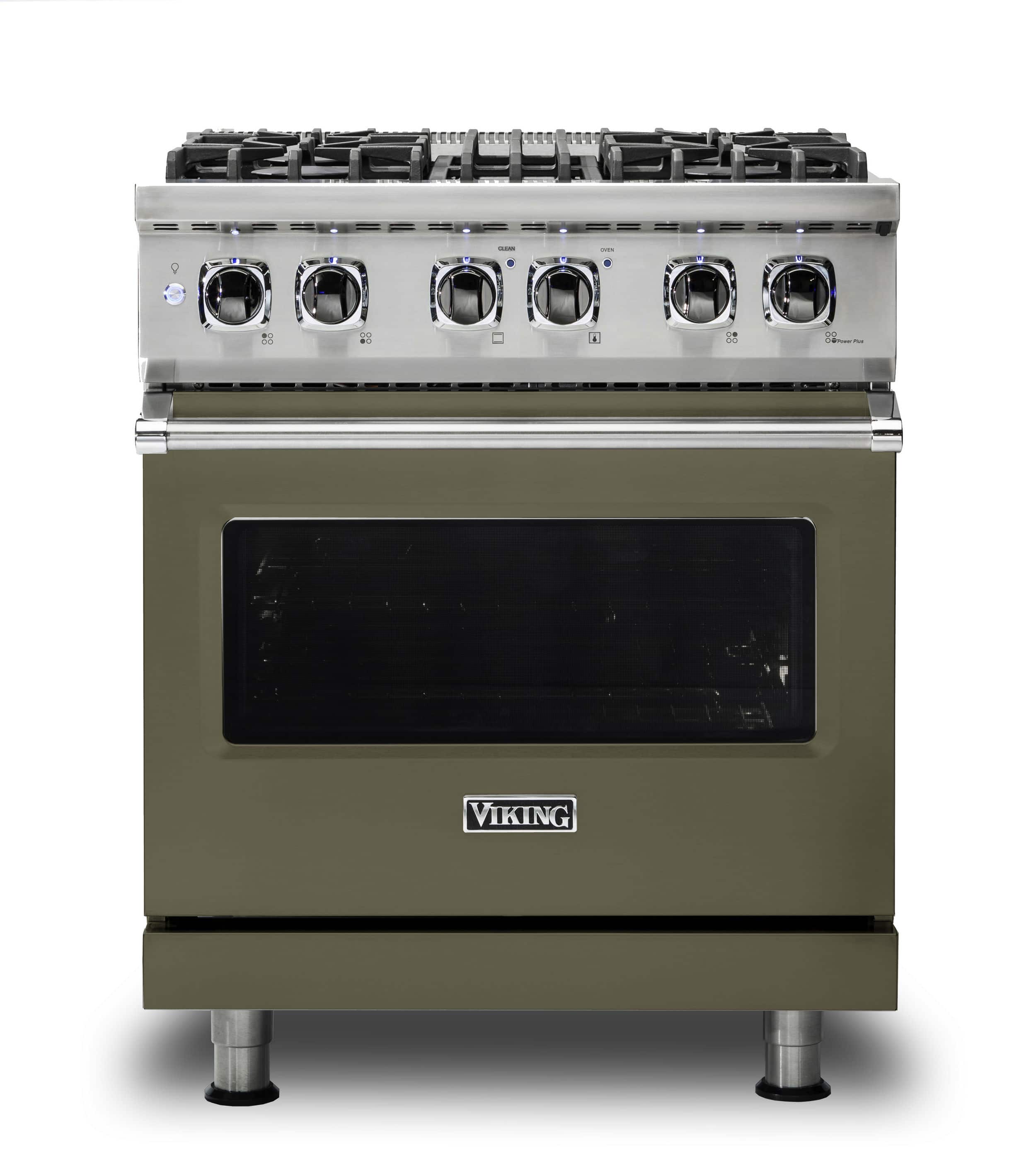 Front. Viking - 30-Inch Dual Fuel Freestanding Range - Martini.