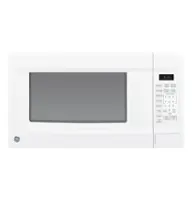 GE - 1.4 Cu. Ft. Countertop Microwave with Sensor Cooking and Defrost - White - Front_Zoom