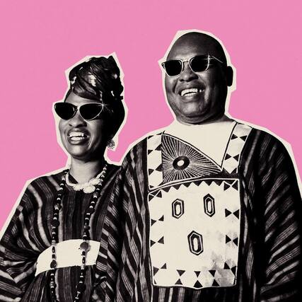 Front. Amadou & Mariam - L'amour A La Folie - VINYL LP.