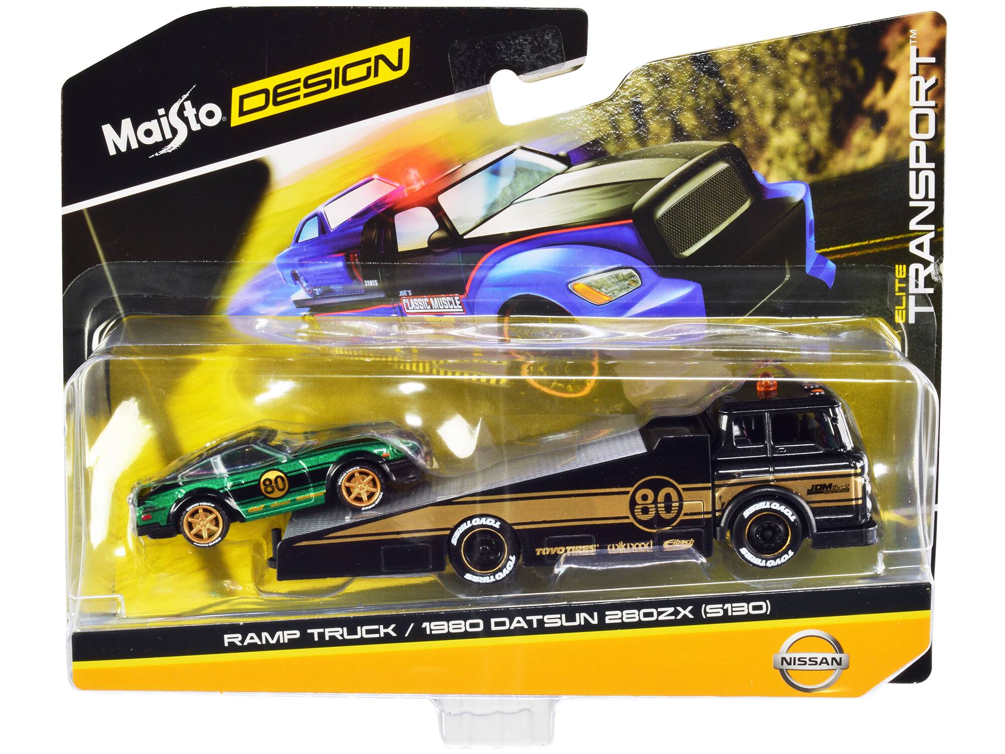 Maisto DESIGN ELITE TRANSPORT 80 MOL I M 80 - OAOE OAOE SOULE wxkkpood Clst TOYO CN TOYO - asas - 280ZX (S130) / 1980 DATSUN RAMP TRUCK NISSAN