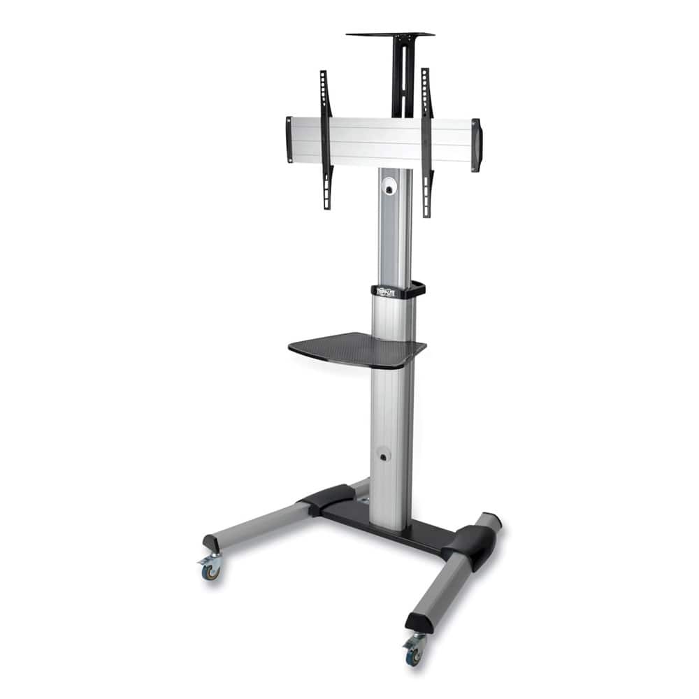 Tripp Lite - DMCS3270XP 32.6 in. x 27.6 in. x 81.5 in. Flat Panel Floor Stand with -12 to +5 Tilt Range and 110 lb. Capacity - Silver/Black