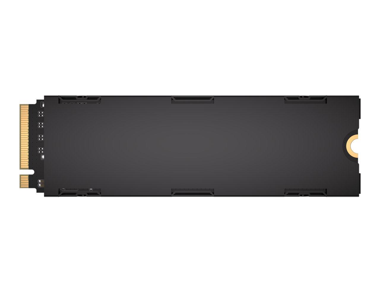 Alt View 4. CORSAIR - CORSAIR MP700 PRO 1TB PCIe Gen5 NVMe 2.0 M.2 SSD – Air Cooler – Up to 12,400MB/s.