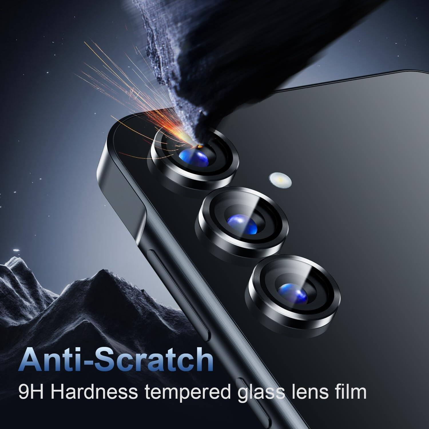 Anti-Scratch  
9H Hardness tempered glass lens film