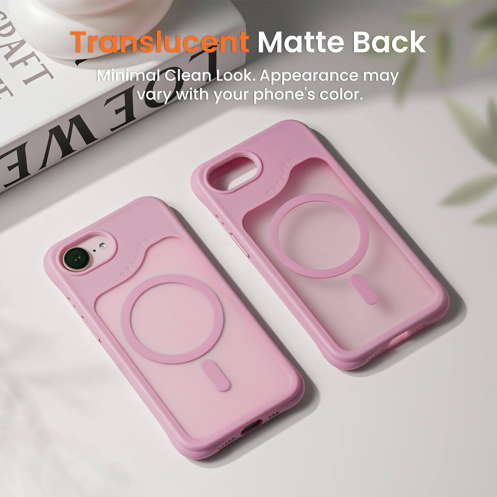 DAFT Translucent Matte Back 1E Minimal Clean Look. Appearance may vary with your phone's color.
