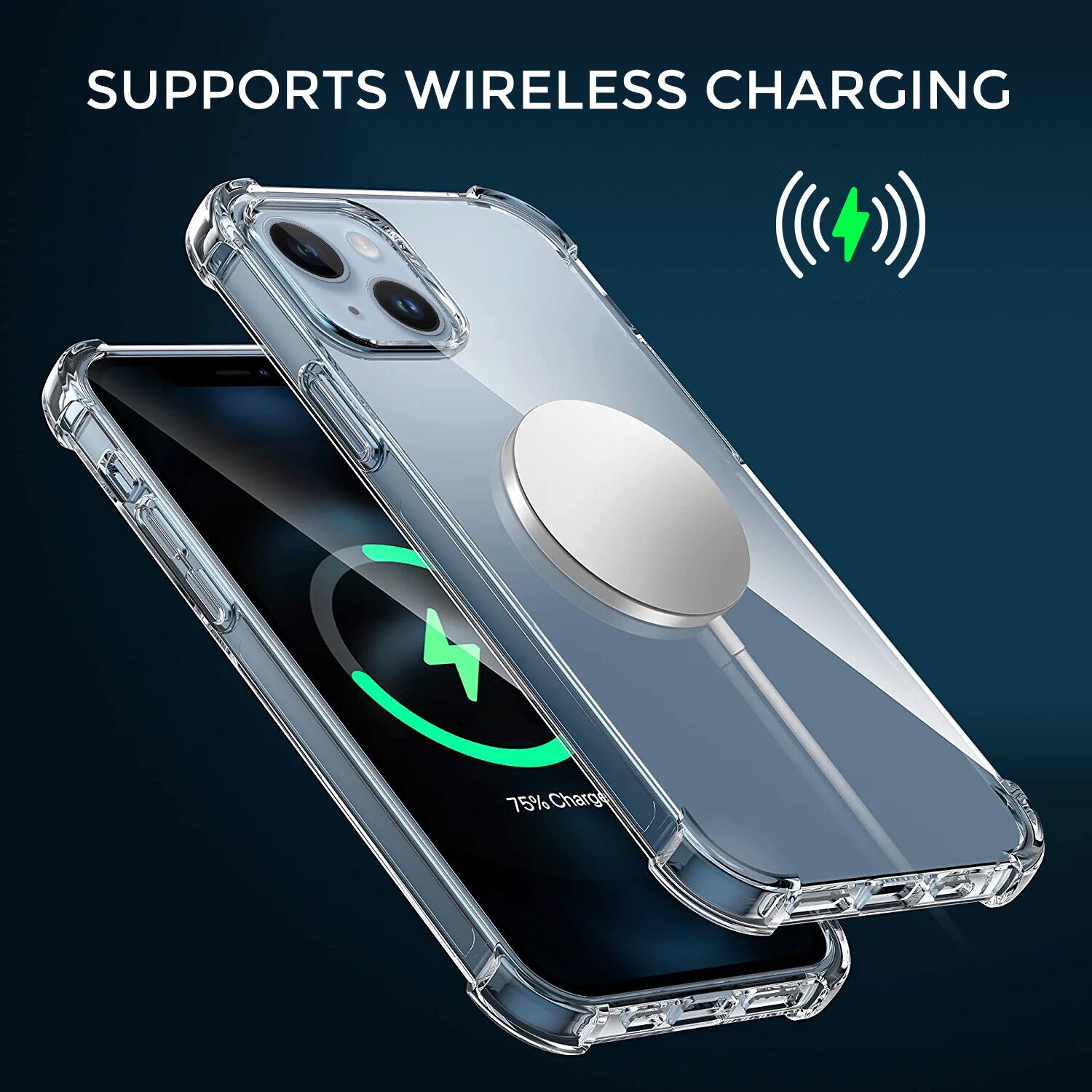 SUPPORTS WIRELESS CHARGING 75% Charging