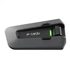 Front. Cardo Systems - Packtalk Edge Motorcycle Bluetooth Communication System Headset Single - Black.