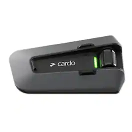 Cardo Systems - Packtalk Edge Motorcycle Bluetooth Communication System Headset Single - Black