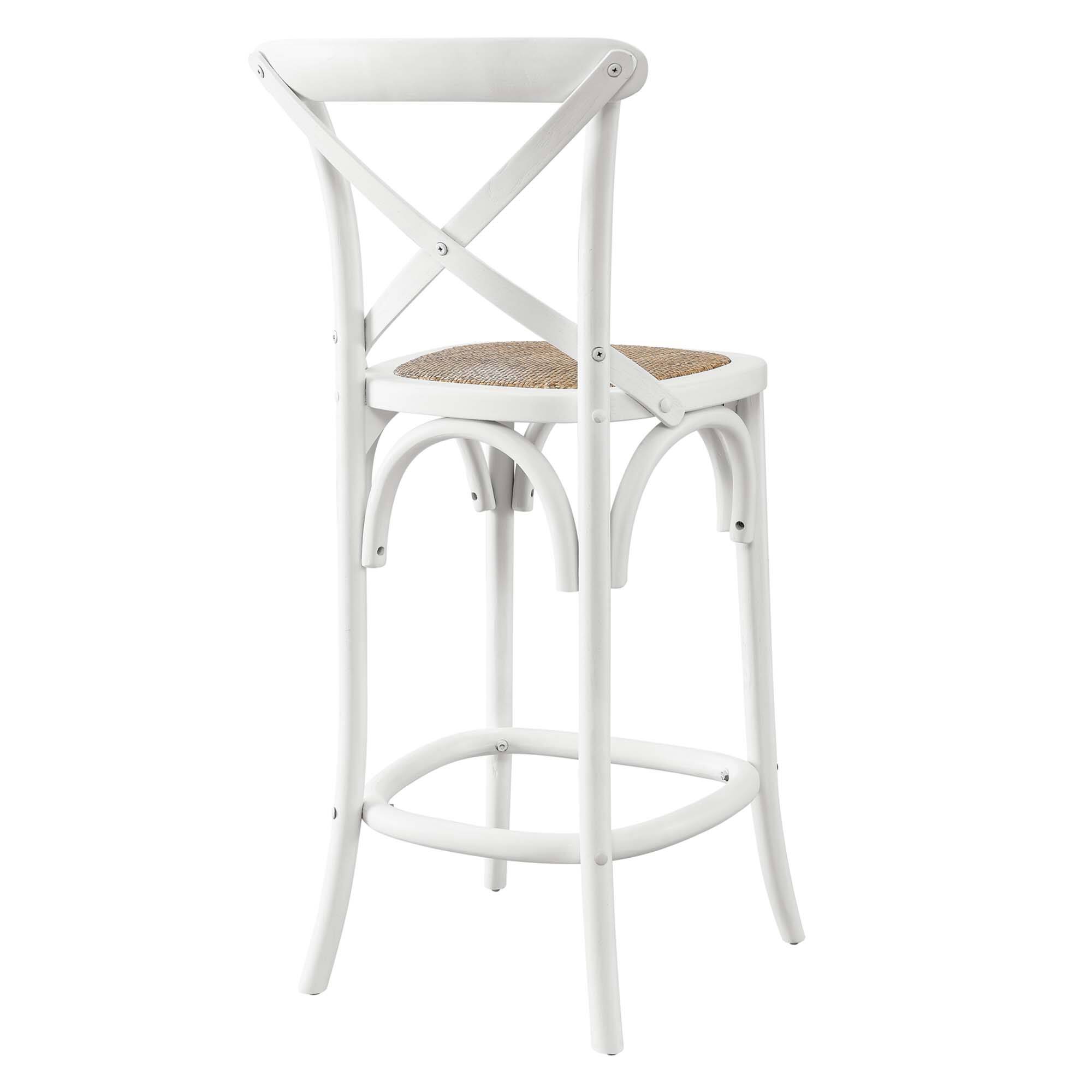 Back. Modway - Gear Counter Stool by Modway - White.