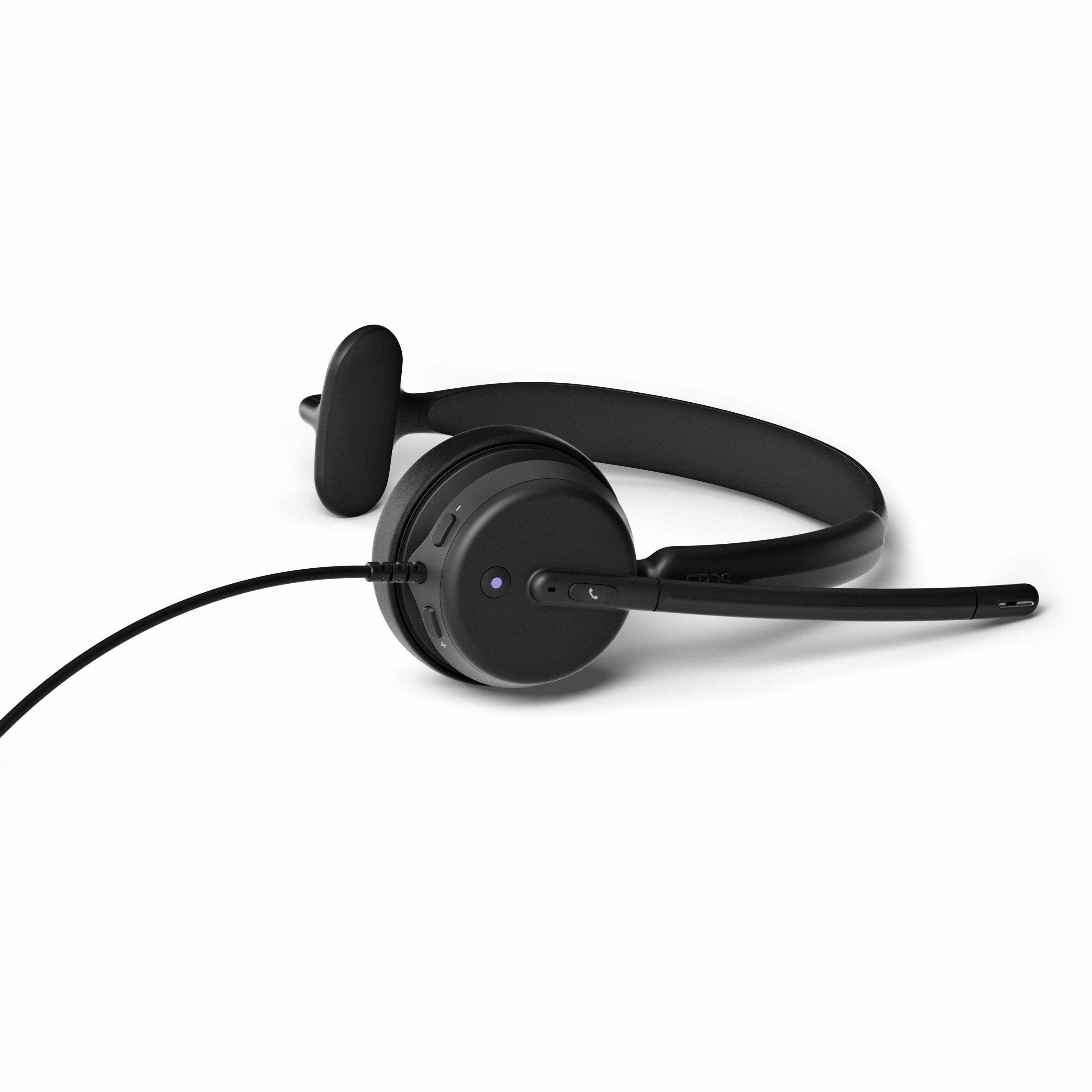 Alt View 2. EPOS - EPOS IMPACT 430T Headset - Microsoft Teams Certification - Mono - USB Type C - Wired - 32 Ohm - 20 Hz to 20 kHz - On-ear - Black.