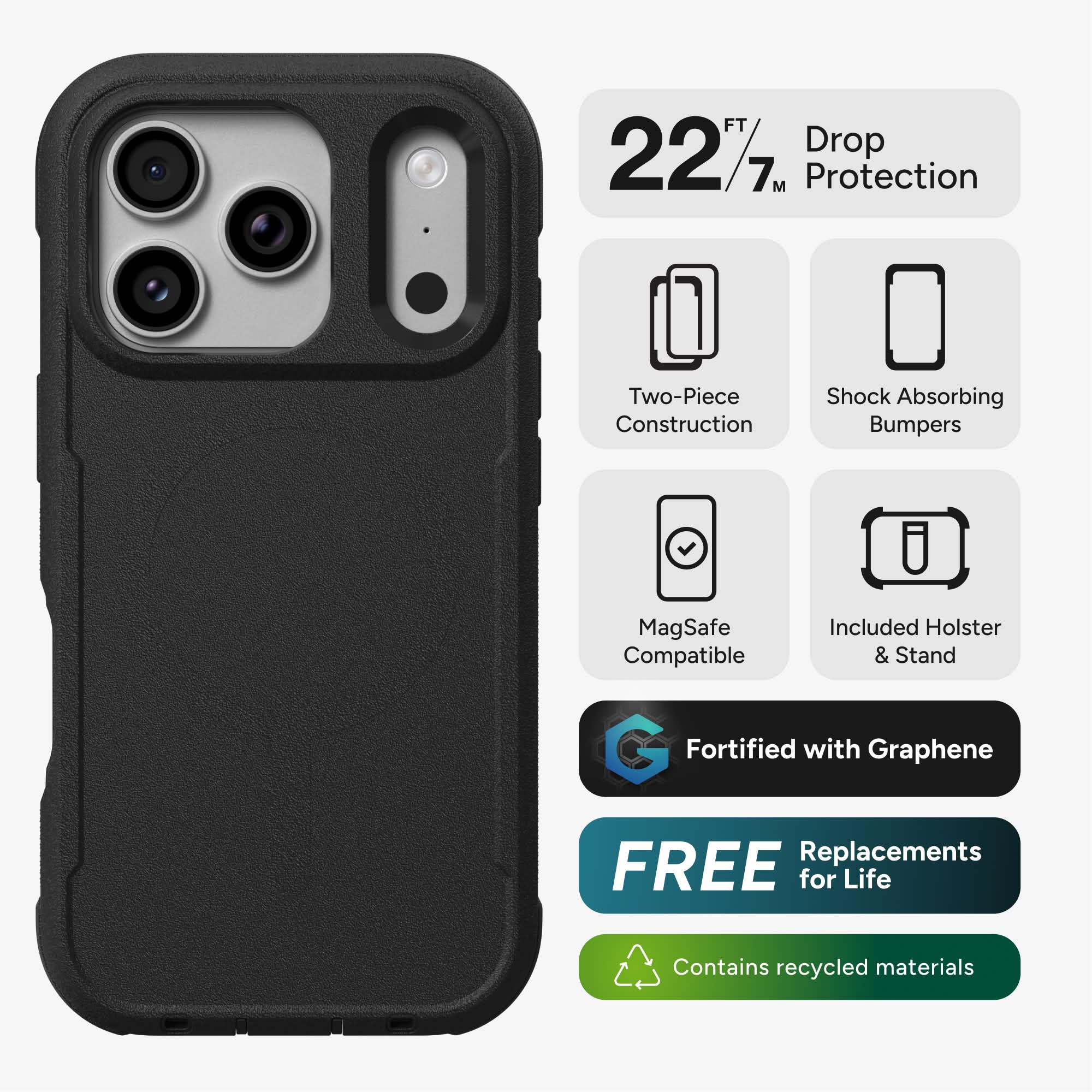 ZAGG Teton MagSafe Compatible Case for Apple iPhone 18 Pro / iPhone 17 ...