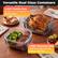 Versatile Dual Glass Containers
4.2QT Family Size
Perfect for 4-lb chicken & family meals
1.8QT Personal Size
Ideal for single servings, sides or desserts