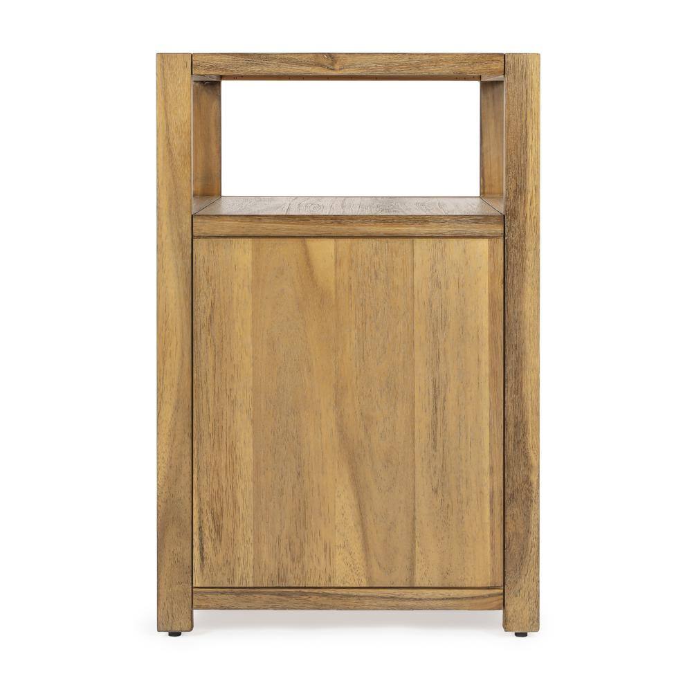 Back. Butler Specialty - Lark Natural Wood Nightstand - Light Brown.