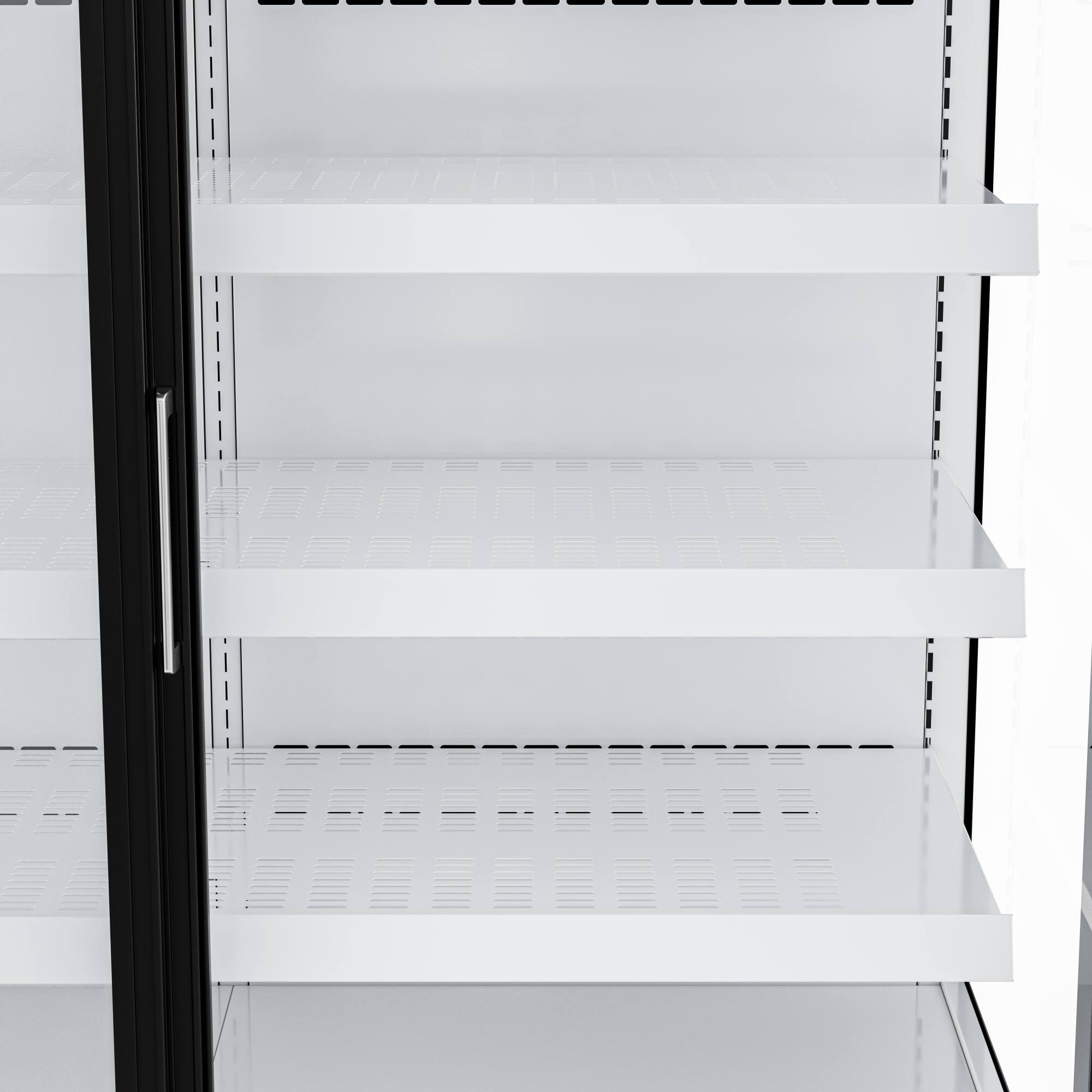 Alt View 6. Koolmore - 24 Cu Ft Commercial Beverage Merchandiser With Sliding Glass Doors - Black.