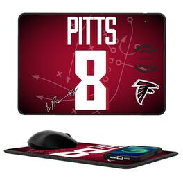 Keyscaper - Kyle Pitts Atlanta Falcons Wireless Charger and Mouse Pad - Black