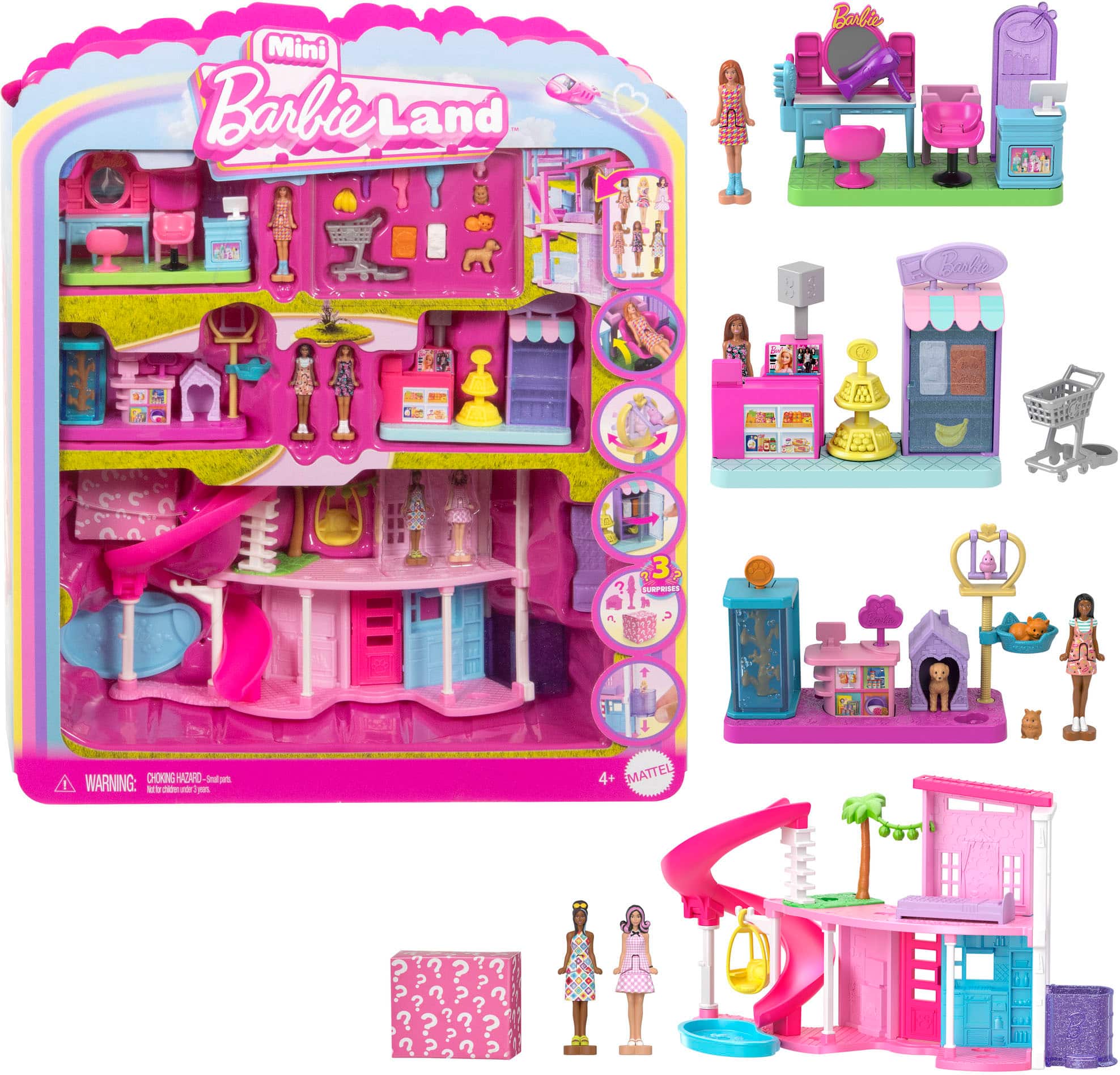 Mini Barbie Land Barbie HN Bosket 3J No EP 3 quePaOS! WARNING: DHOKNE ADRO da - us - - 1 - 4+ MATTEL? ? ? ? ? ?