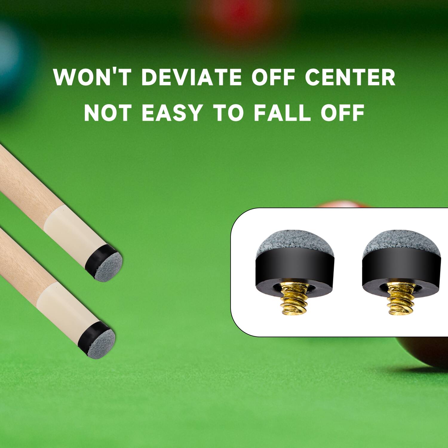 WON'T DEVIATE OFF CENTER, NOT EASY TO FALL OFF