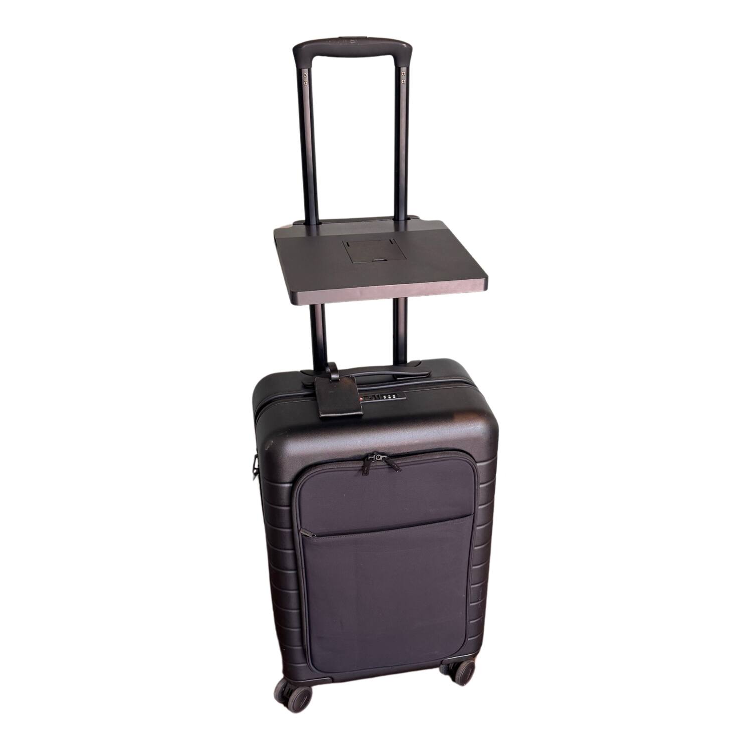 Front. GODESK - Attachable Luggage Desk Stand - Gray/Charcoal.