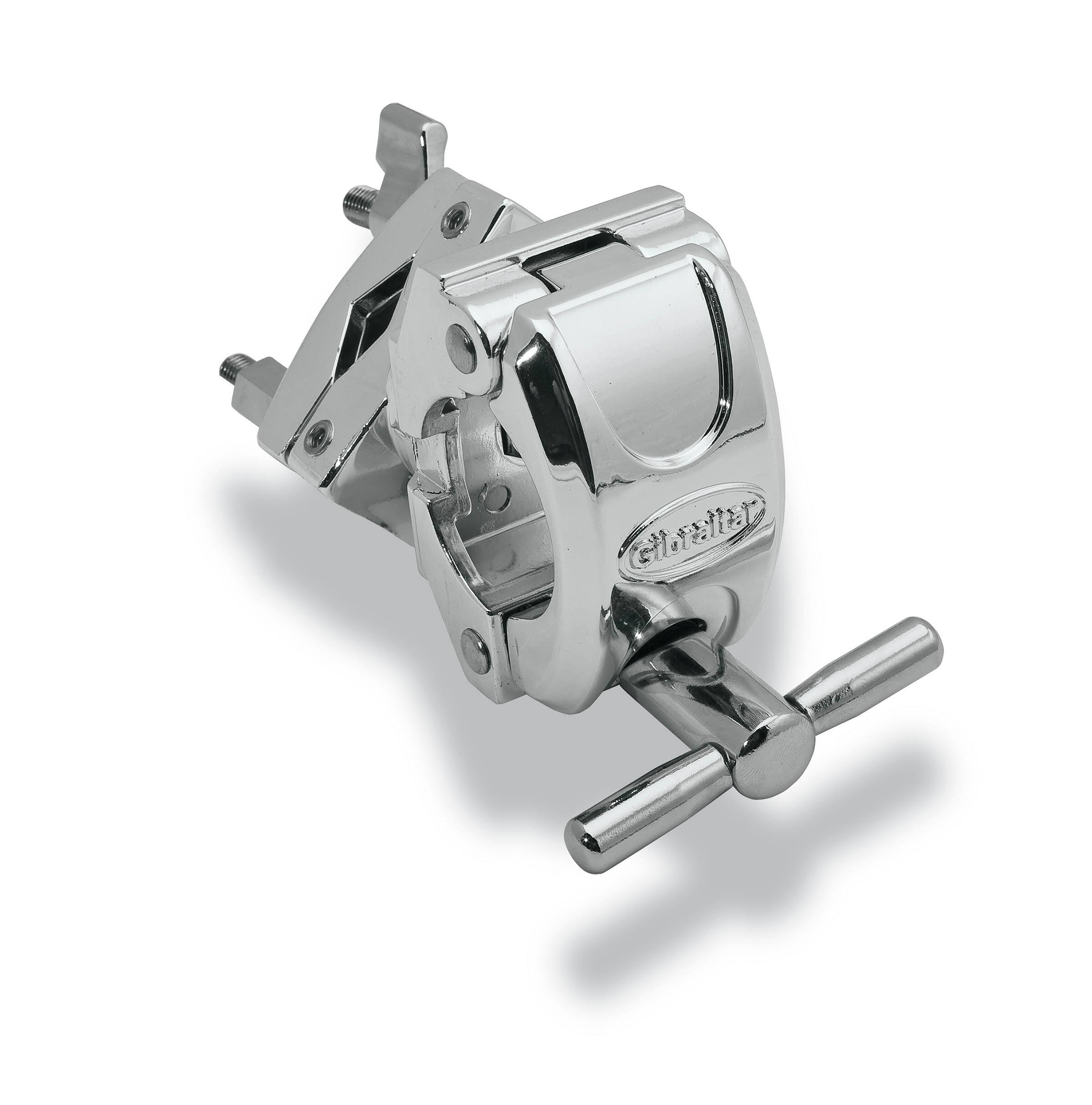 Front. Gibraltar Hardware - Chrome Multi Angle Adjustable Multi Clamp, Chrome Finish, Drum Accessories Hardware and Parts.