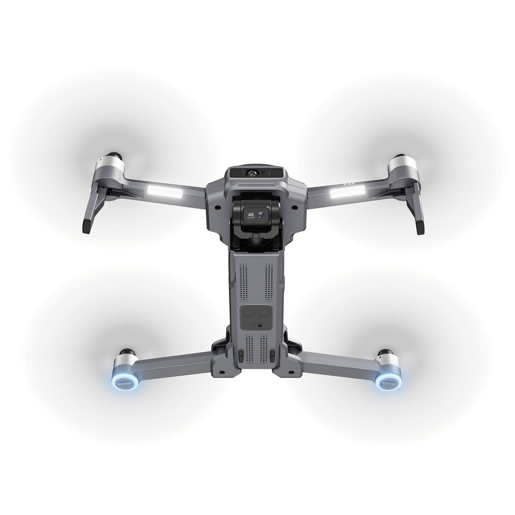 Alt View 5. Contixo - F33 Vortex 4K GPS Drone with 2-Axis Gimbal, 6KM Range, 40-Min Flight, 5.5" HD Screen & Brushless Motor - Dark gray.
