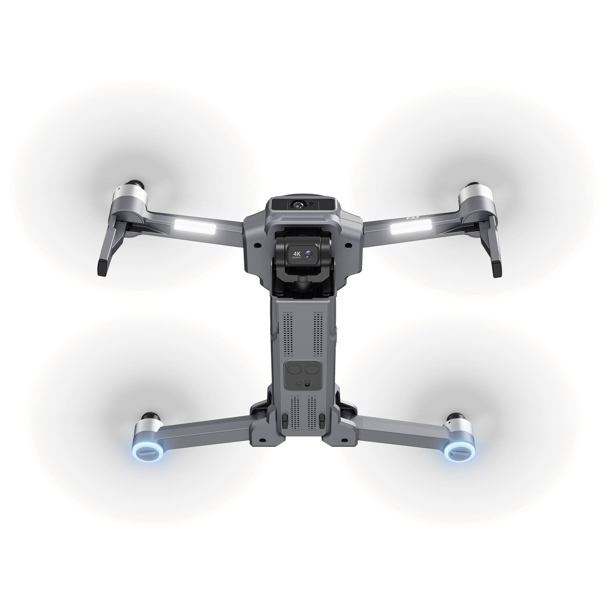 Alt View 5. Contixo - F33 Vortex 4K GPS Drone with 2-Axis Gimbal, 6KM Range, 40-Min Flight, 5.5" HD Screen & Brushless Motor - Dark gray.