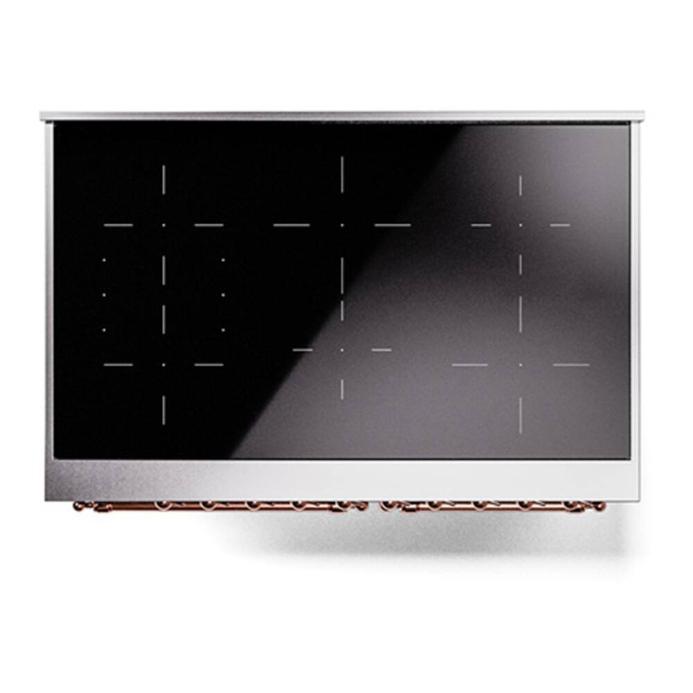 Alt View 2. ILVE - ILVE Nostalgie II 40 inch Induction Range with 6 Induction Elements (Graphite Matte) - Graphite Matte.