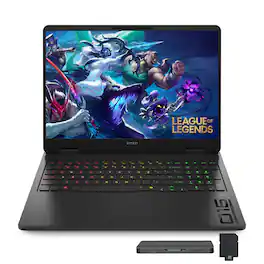 HP OMEN - 16 Slim 16" Gaming Laptop,Intel Ultra 9 285H,RTX 5070,Backlit,32GB RAM,1TB SSD+1TB Dock Set,Win 11 - Black