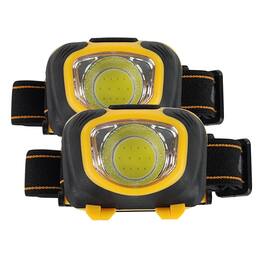 LUXPRO - Compact LED Headlamp, 148 Lumens - Black/Yellow