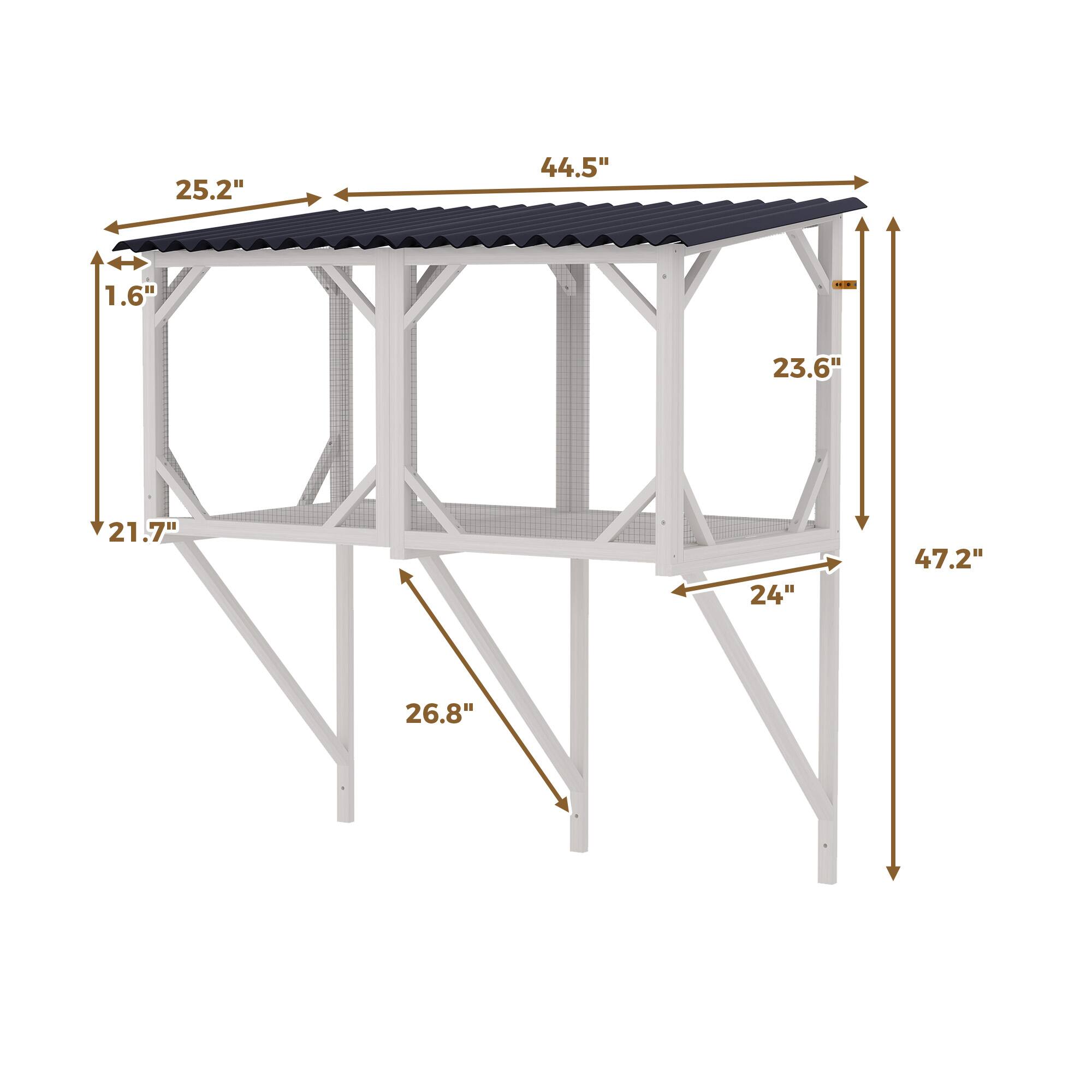 - 25.2"
- 44.5"
- 1.6"
- 23.6"
- 21.7"
- 24"
- 47.2"
- 26.8"