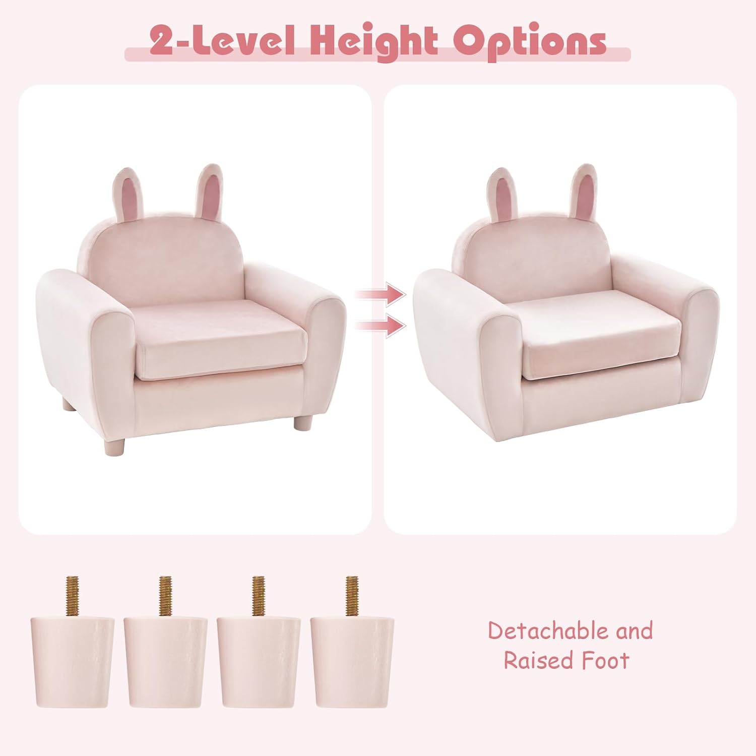 2-Level Height Options

Detachable and Raised Foot