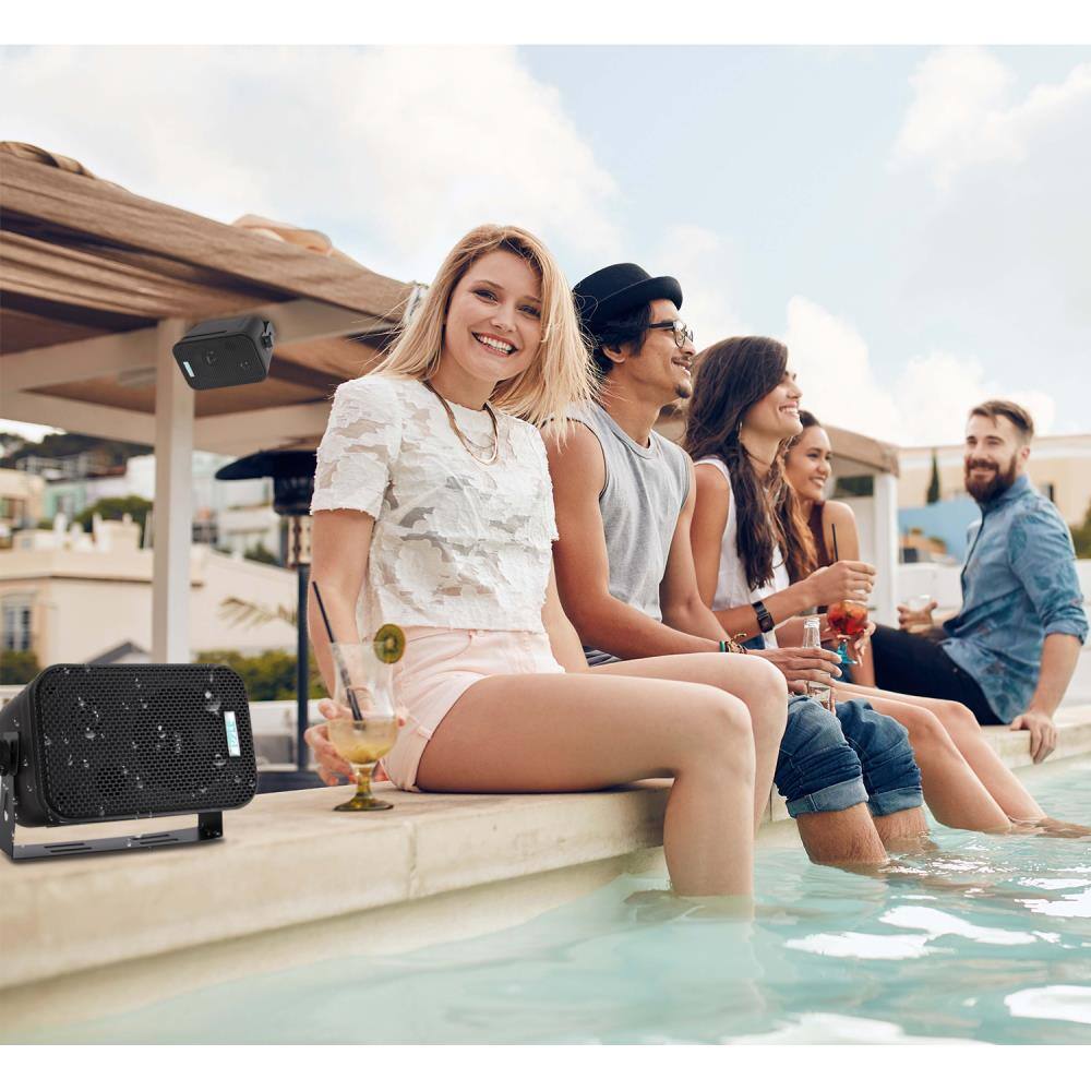 Alt View 4. PYLE - Pyle - Outdoor Speaker System Wired (Pair), - Black.