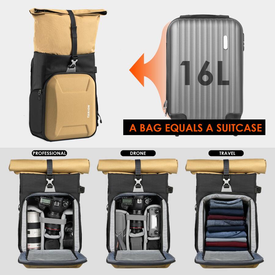 TARION 16L Hardshell Camera Backpack Photography Bag With 16 Laptop tarion-16l-hardshell-camera-backpack-photography-bag-with-16-laptop