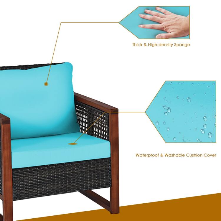 Thick & High-density Sponge  
Waterproof & Washable Cushion Cover