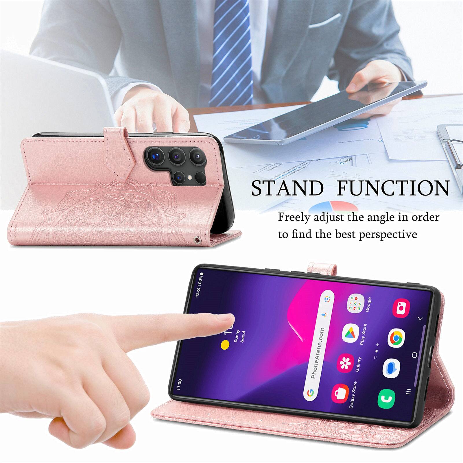 STAND FUNCTION  
Freely adjust the angle in order to find the best perspective  

11:00 100% 0 1  
Kuung Seoul com  
PhoneArena  
Google Store Play a Gallery Store Galaxy I V