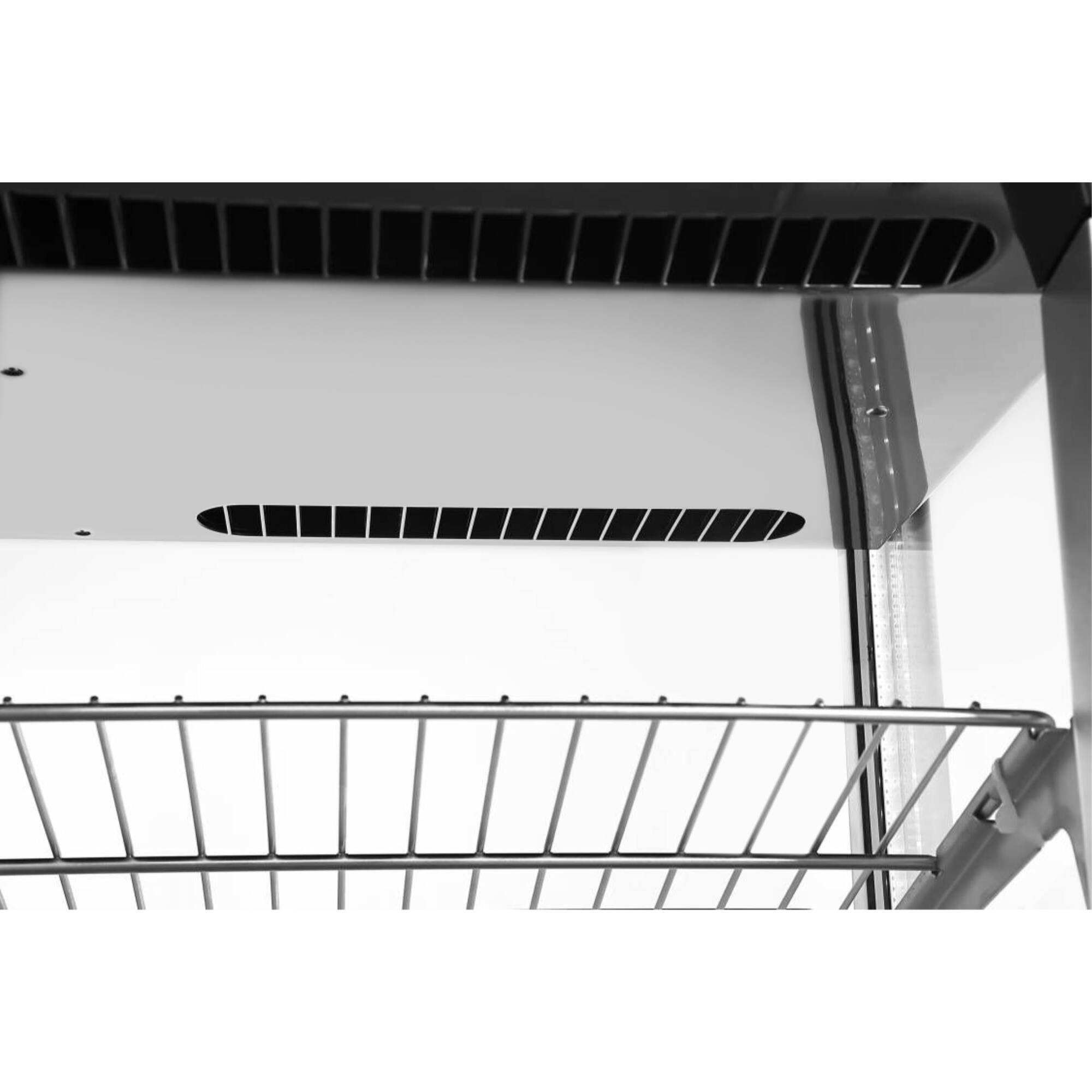 Alt View 7. Koolmore - 31 in. 4-Tier Commercial Countertop Display Refrigerator in Stainless-Steel (CDC-69-SS) - black.