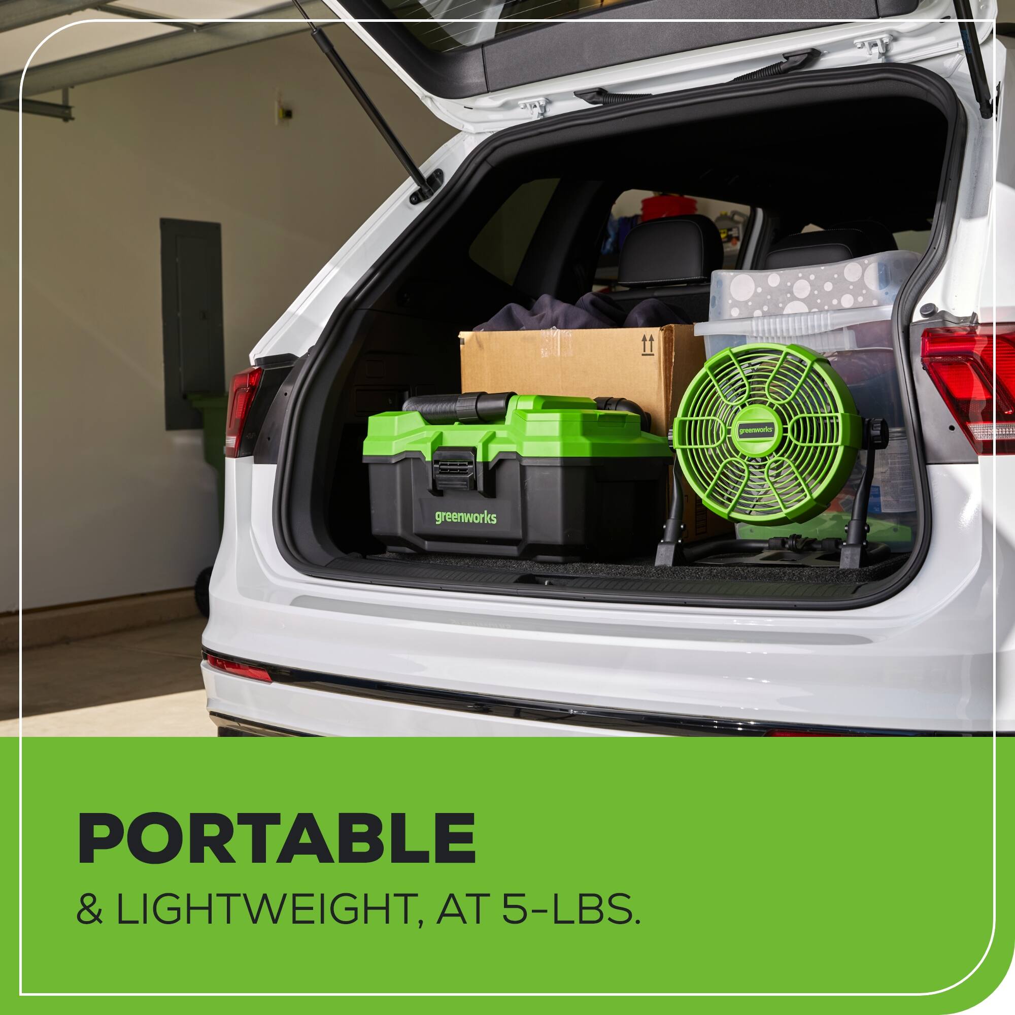 Portable & Lightweight, at 5-LBS.