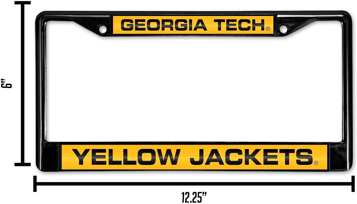 GEORGIA TECH  
YELLOW JACKETS  

6"  
12.25"