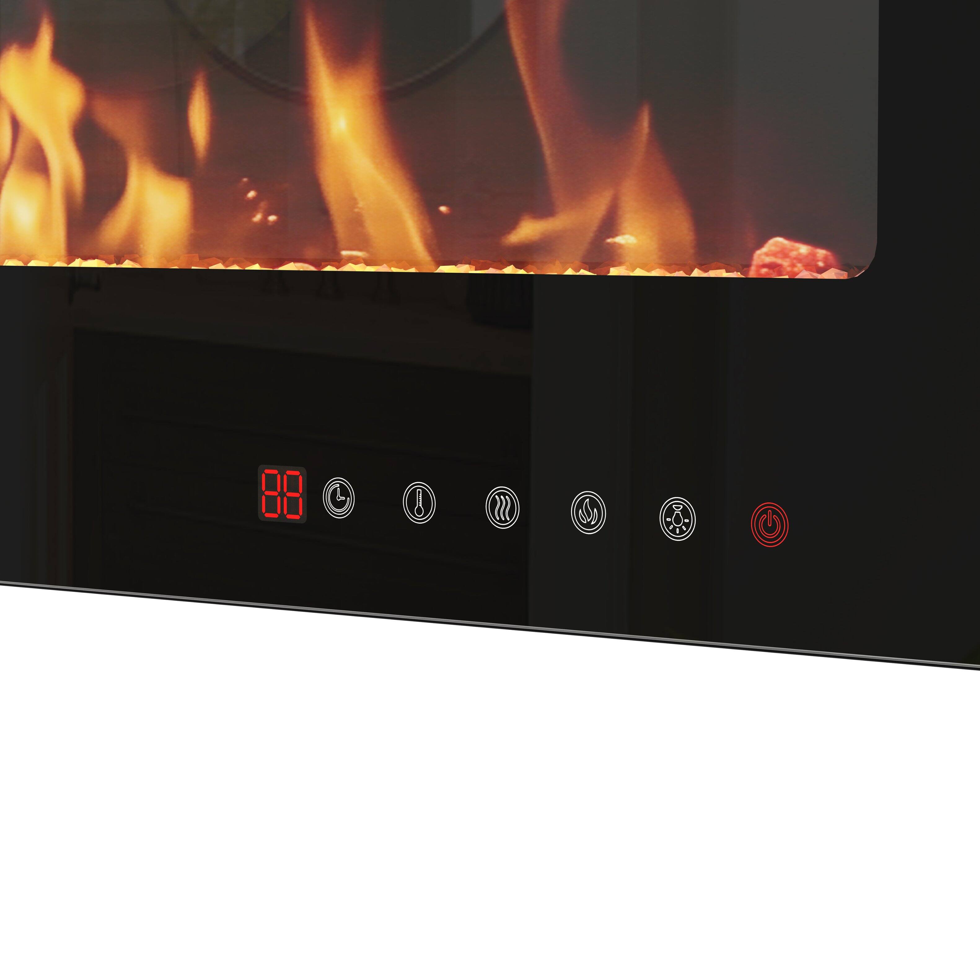 Alt View 6. Famapy - 68 Inch Smart Electric Fireplace with WiFi Control, 12 Flame Colors, 5000 BTU Heat and Wall Mount Kit.