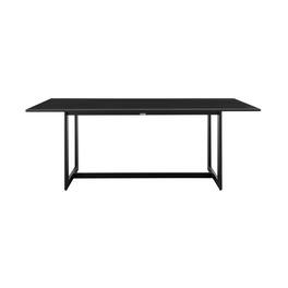Armen Living - Cayman Outdoor Patio Dining Table in Aluminum - Black
