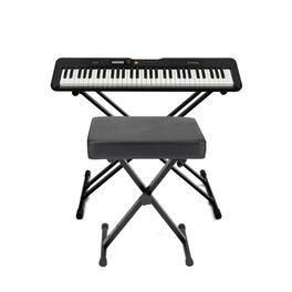 Casio - Casiotone CT-S200 61-Key Portable Keyboard (Black) with Stand and Bench
