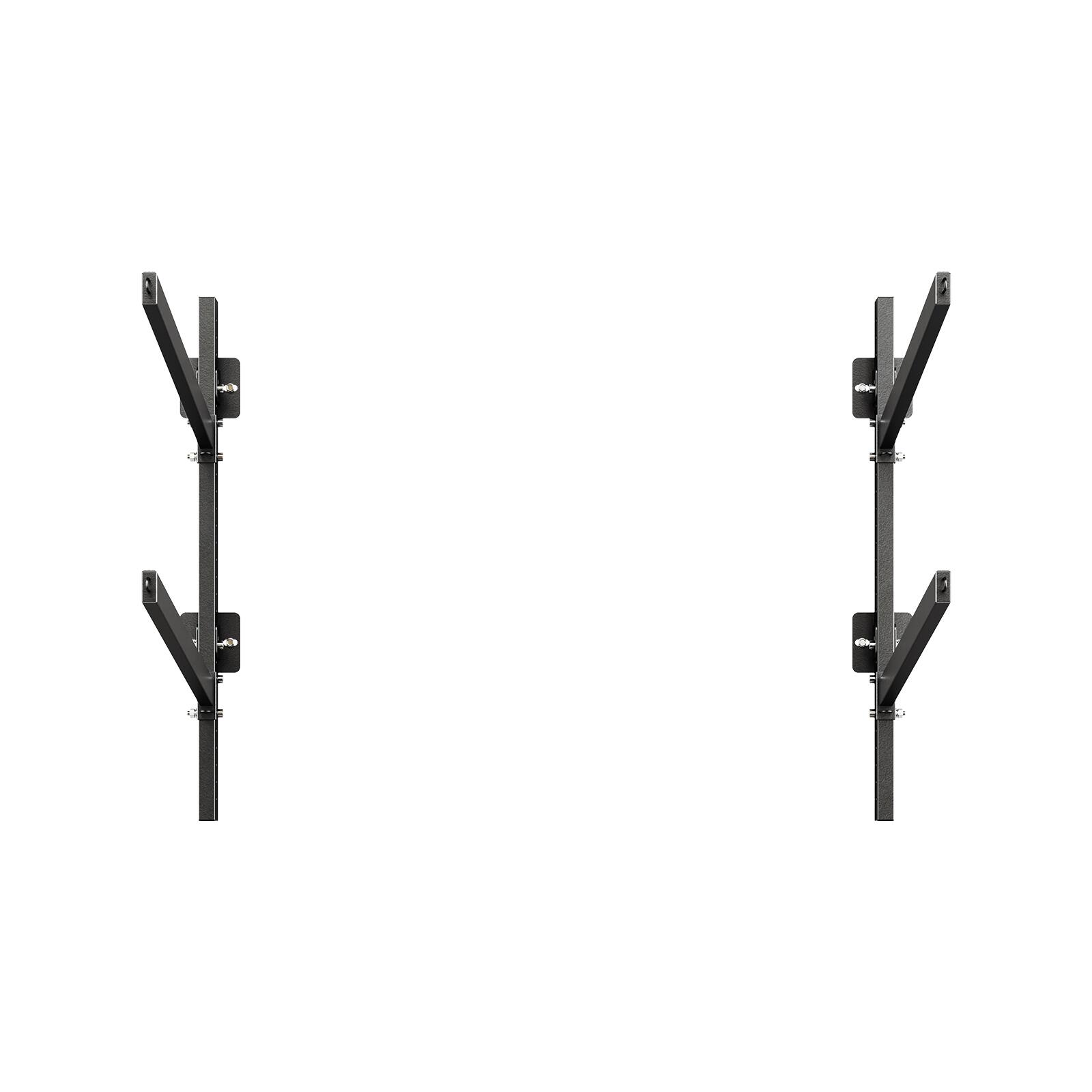 Alt View 5. VEVOR - Kayak Storage Rack for 2 Kayaks, Holds 200 lbs, Heavy Duty Adjustable Wall Mount Stand for Indoor Outdoor Garage - Black.