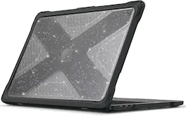 Fintie - Rugged Case for MacBook Air 13 Inch A3449 A3240 A3113 A2681 (2022-2026 Release) TPU Bumper, Hard Shell Cover - Glittering Clear