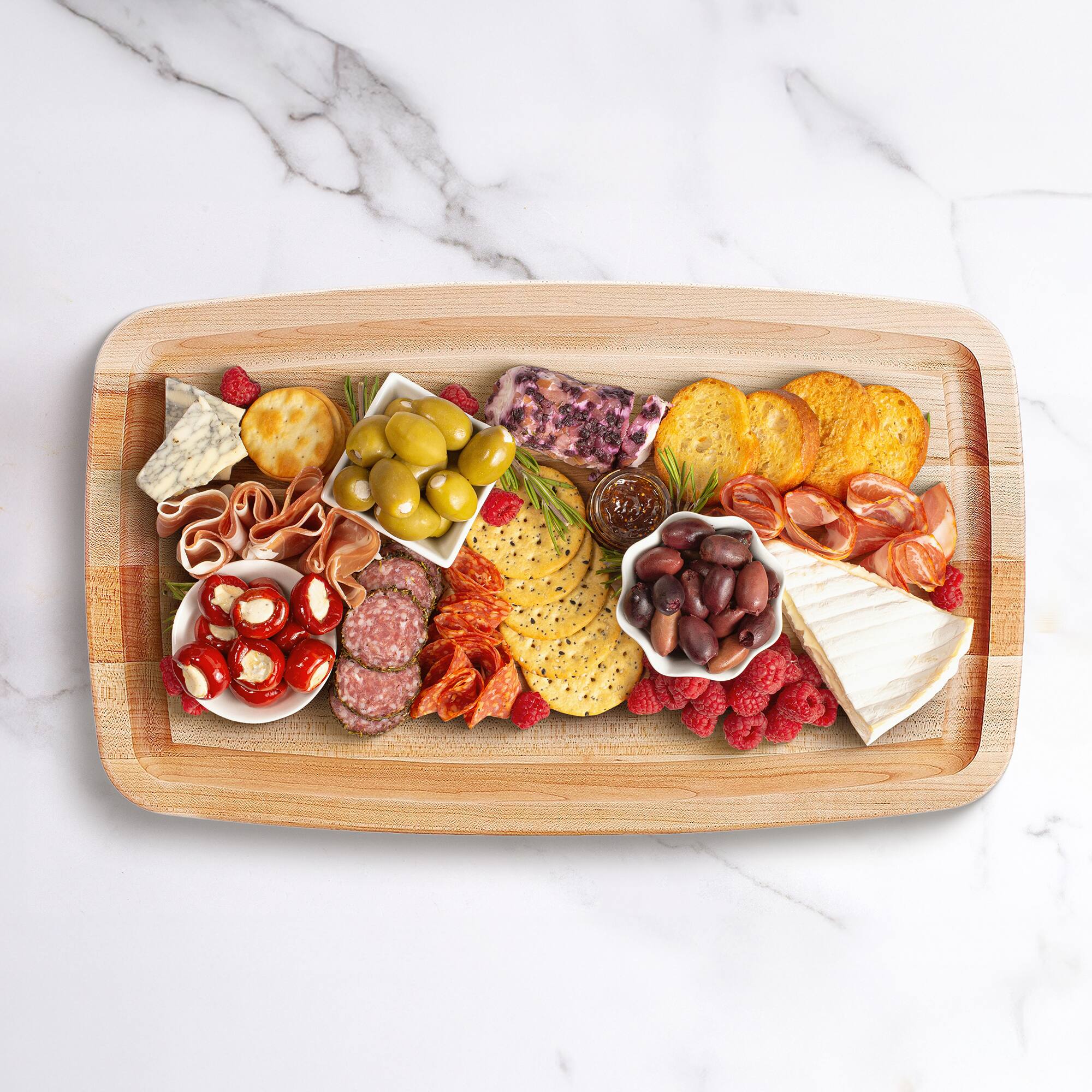 Alt View 5. John Boos - John Boos Large Maple Wood Edge Grain Kitchen Cutting Board, 18" x 11" x 1.5" - Oval.