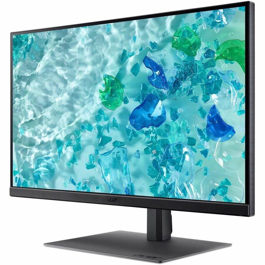 Front. Acer - 27" 4K IPS Monitor UM.HB7AA.B01 - Black.