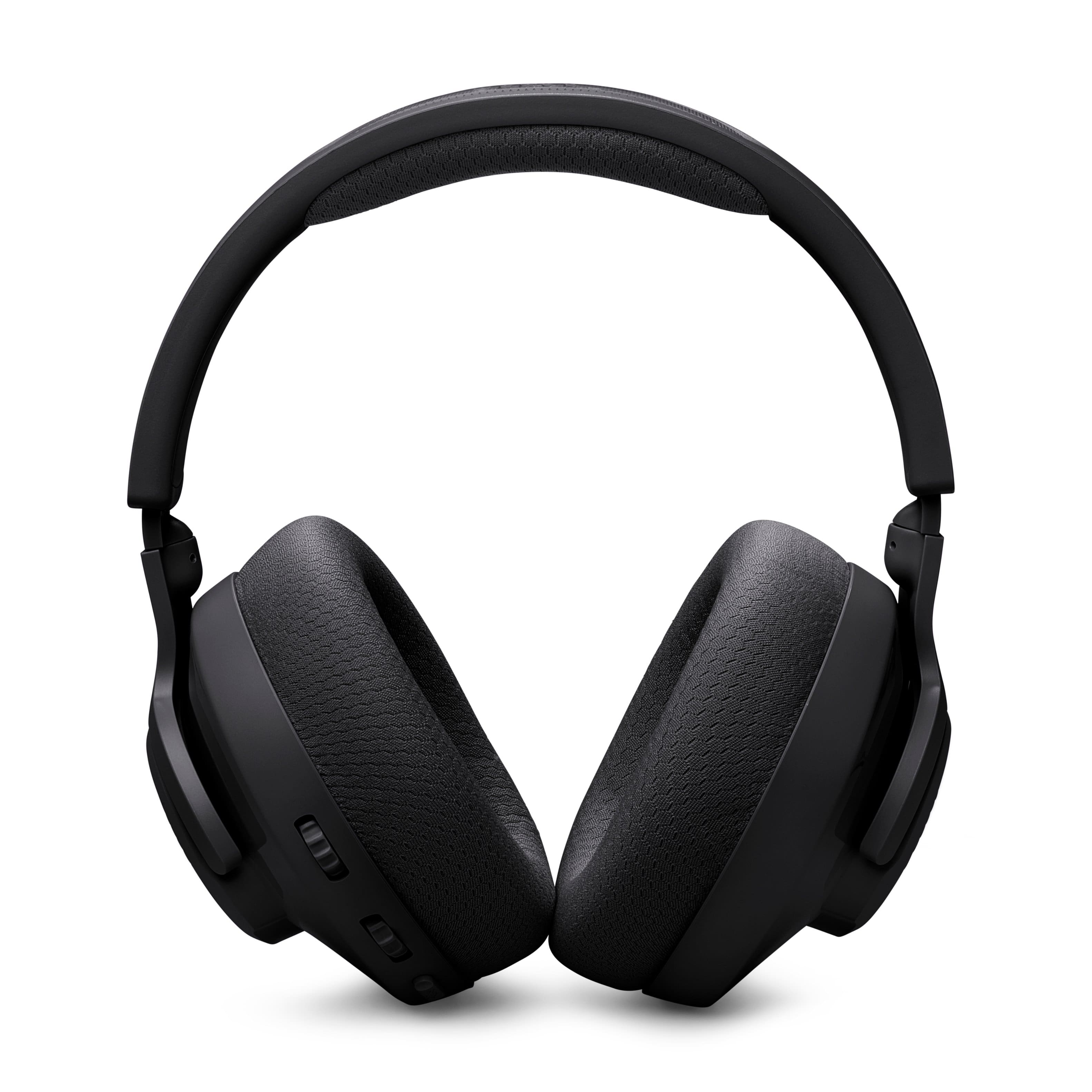 Alt View 2. JBL - Quantum 360X Wireless over-ear gaming headset with detachable boom mic - Black.