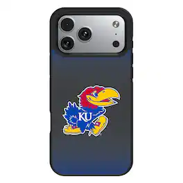 Keyscaper - NCAA - Kansas Jayhawks Linen Logo iPhone Bump Case - 15 - Black