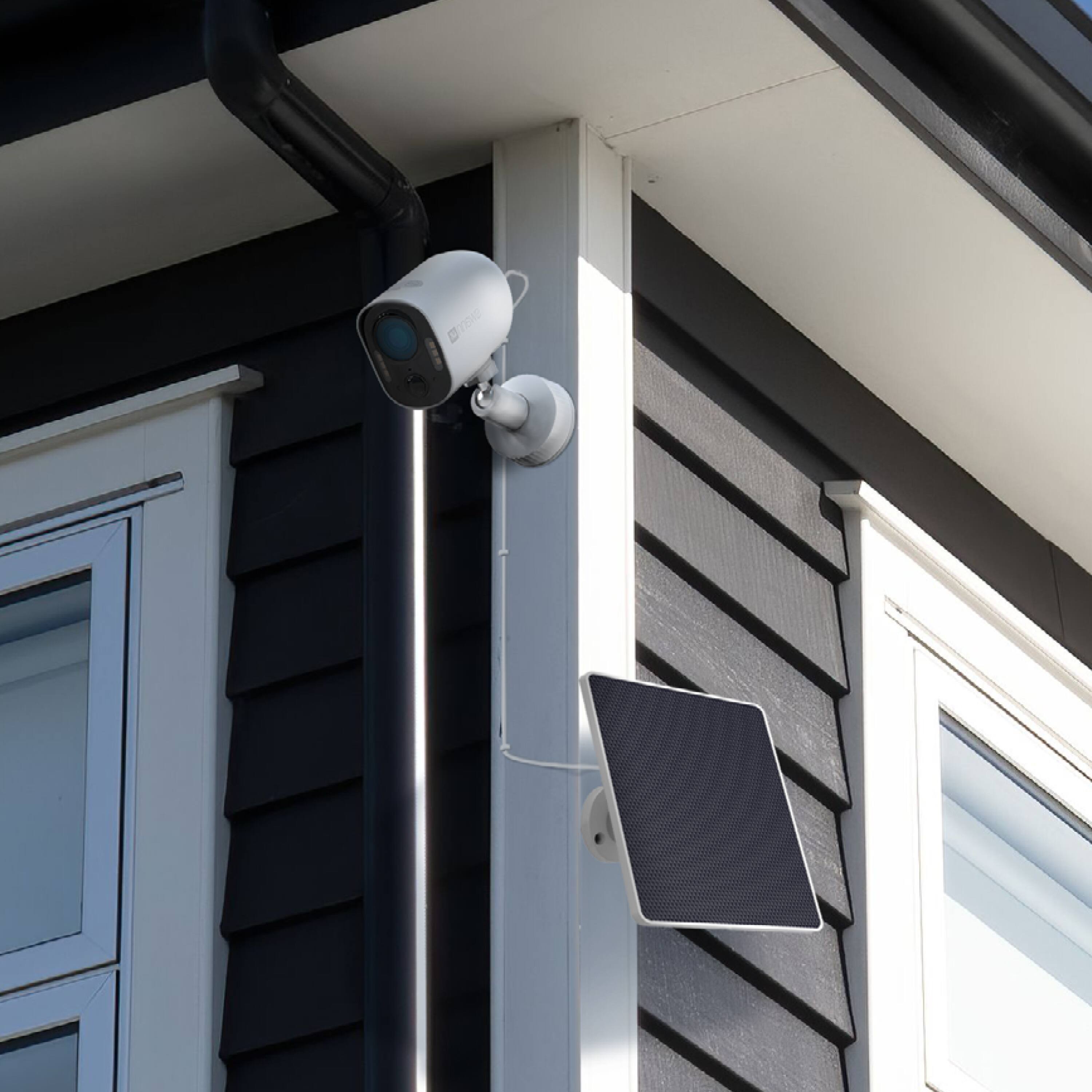 Alt View 6. Swann - Swann Xtreem 4K Eco Security Camera, Solar, Motion Detect, Color Night Vision, Two-Way Audio, Weatherproof, 32GB MicroSD - White.